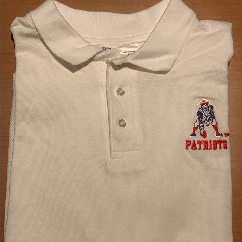 Vintage  80s New England Patriots Polo Logo 7 - XL